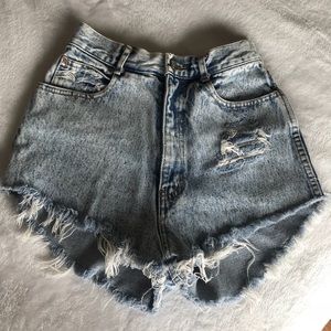 Vintage acid wash Jean shorts